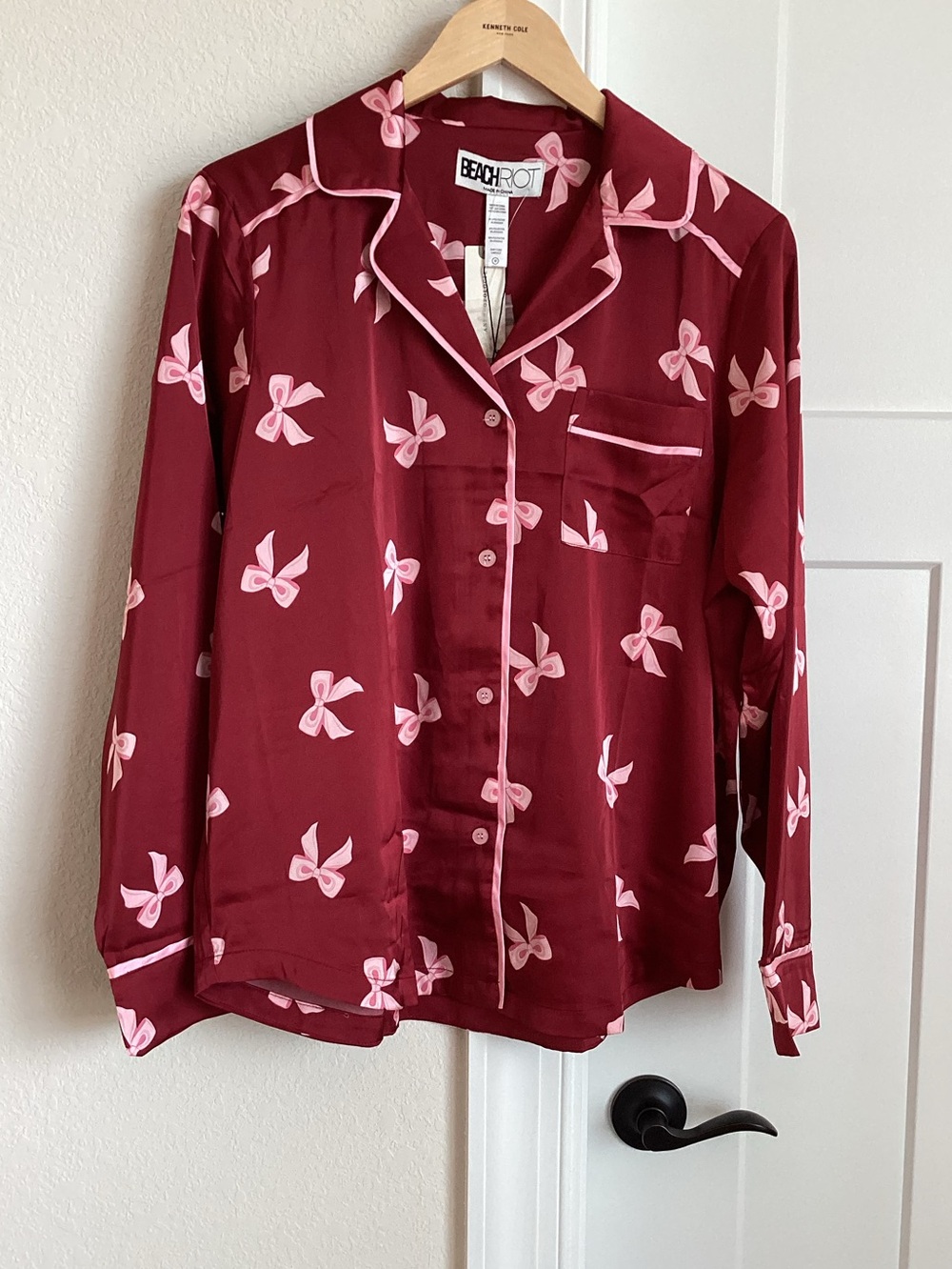 Anthropologie Pajama Set Beach Riot Livy Top and Connie Sleep Pants New Medium - Picture 5 of 8